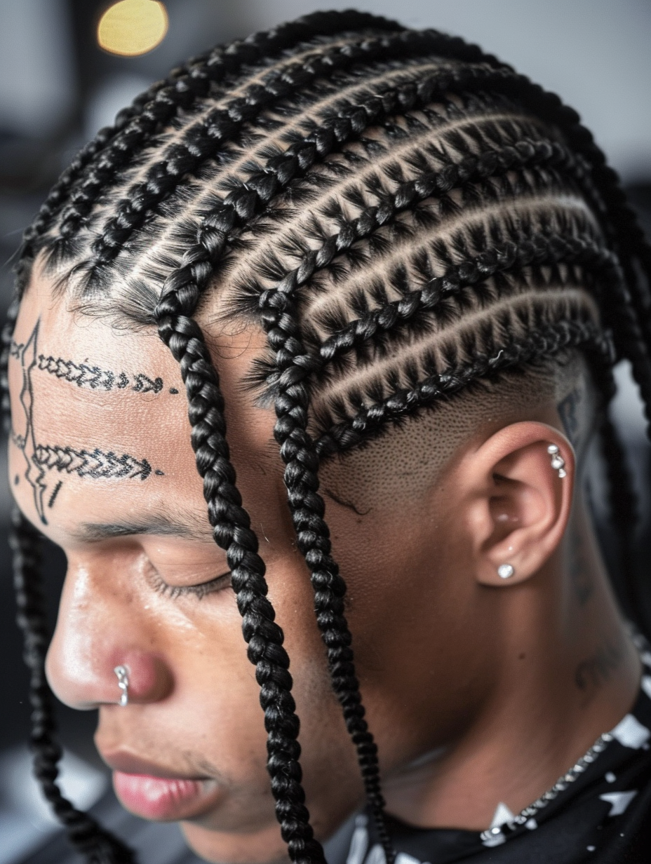 Stylish Plaits Braids Men Ideas Including Dreads Cornrow And Fade