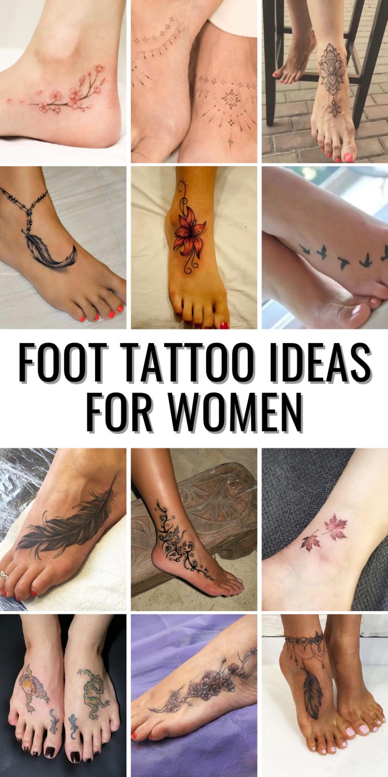 Creative and Beautiful Foot Tattoo Ideas for Women: Small, Unique, and ...