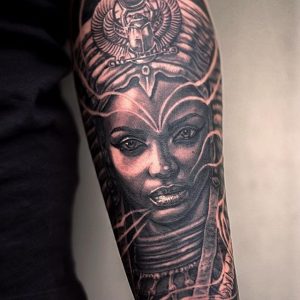 Powerful African Queen Tattoos Celebrating Goddesses, Black Woman Art