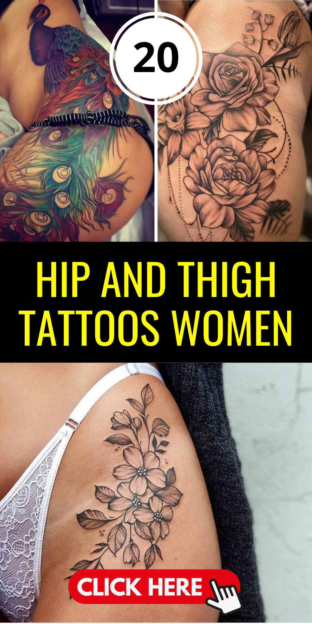 Hip and Thigh Tattoos for Women: Artistic Inspirations and Meanings
