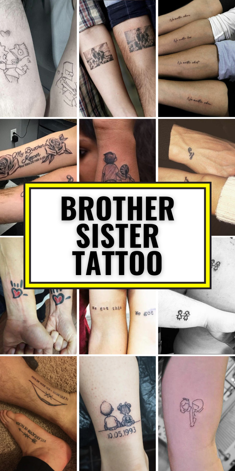 Meaningful Brother Sister Tattoo Ideas: Unique Designs, Matching ...