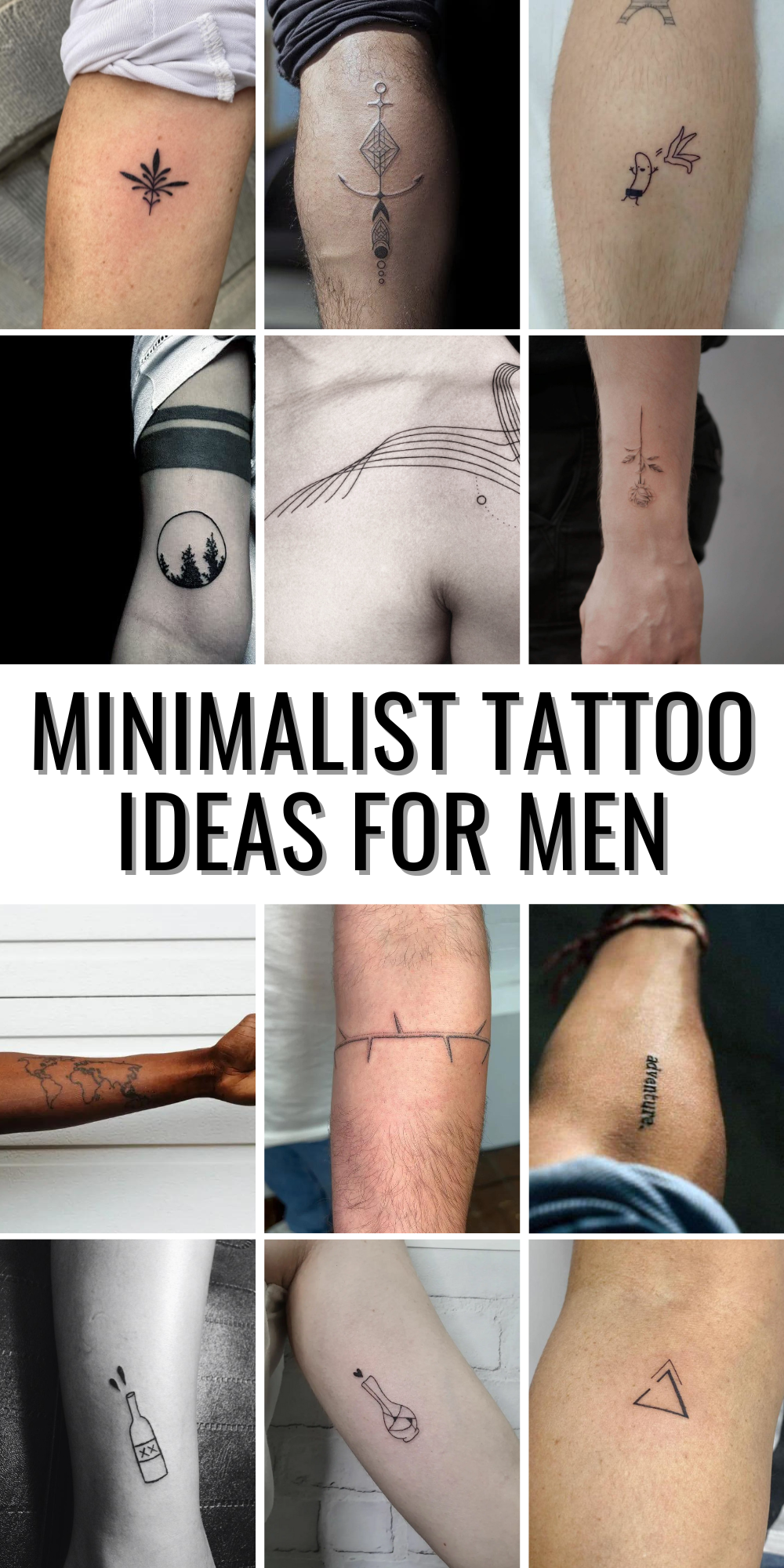 Unique Minimalist Tattoo Ideas for Men: Forearm, Arm, Chest, and Small ...