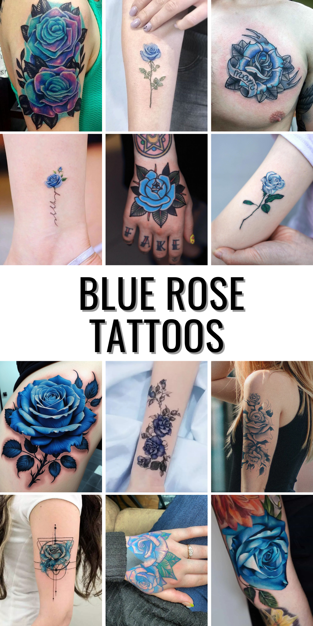 Engaging Blue Rose Tattoos for Women and Men: Designs, Meanings, and ...