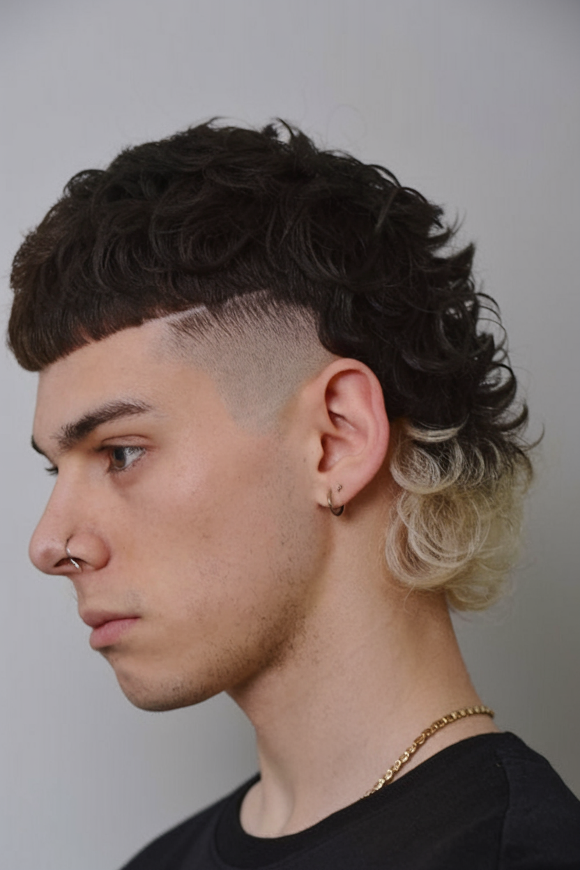 Stylish Faded Mullets For Men 2025: 21 Ideas For Straight, Curly, Wavy ...