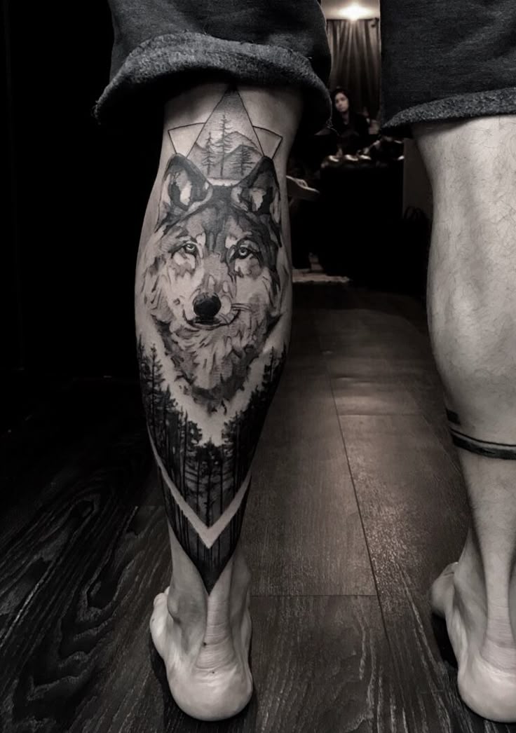 23 Wolf Tattoo Ideas For Men 2025 : Unique And Meaningful Designs On ...