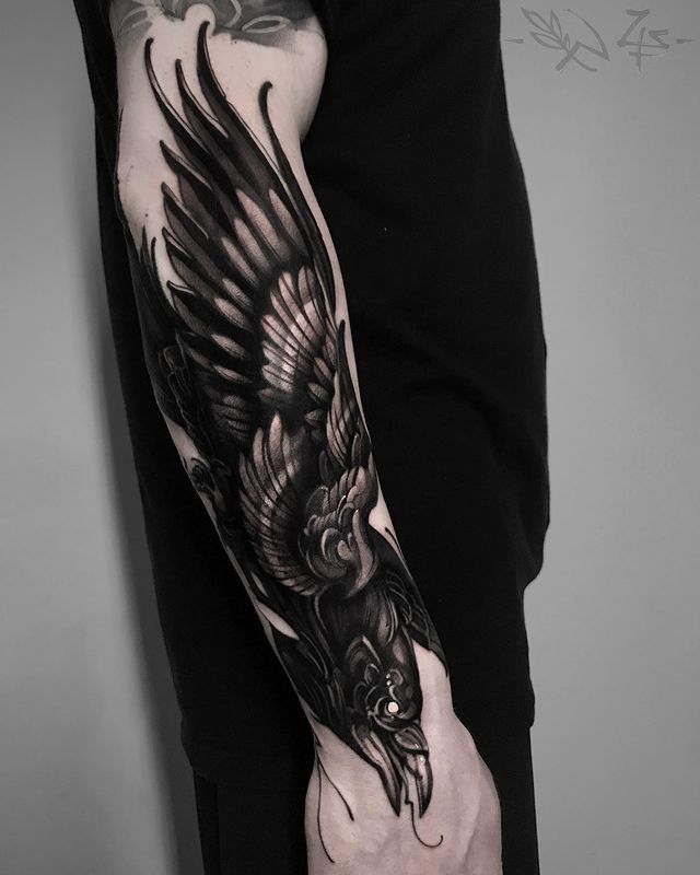27 Raven Tattoo Ideas 2025 For Men Minimalist Viking Gothic Witchy 