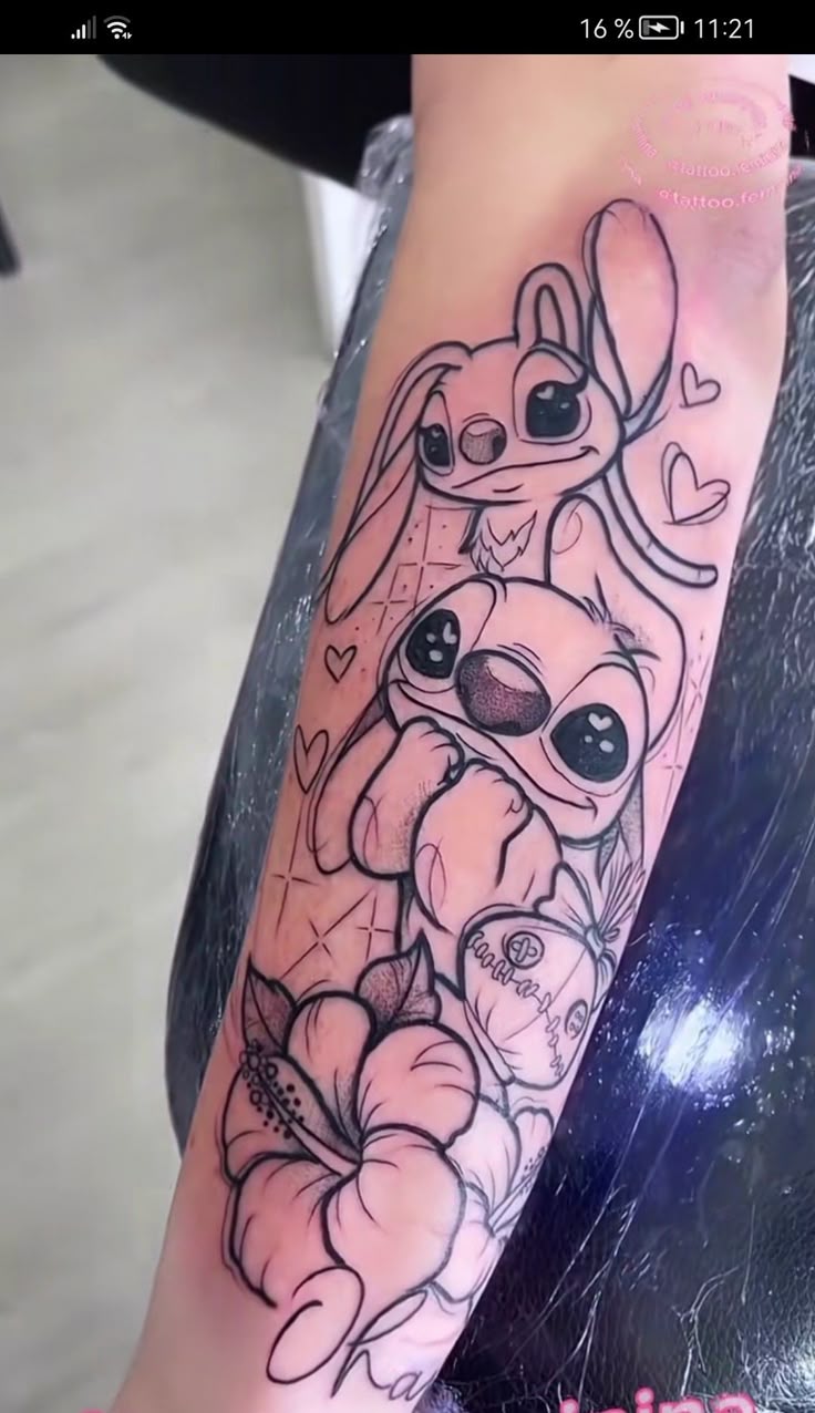 Stitch Tattoo 2025: 25 Ideas And Design For Men And Women With Cute ...