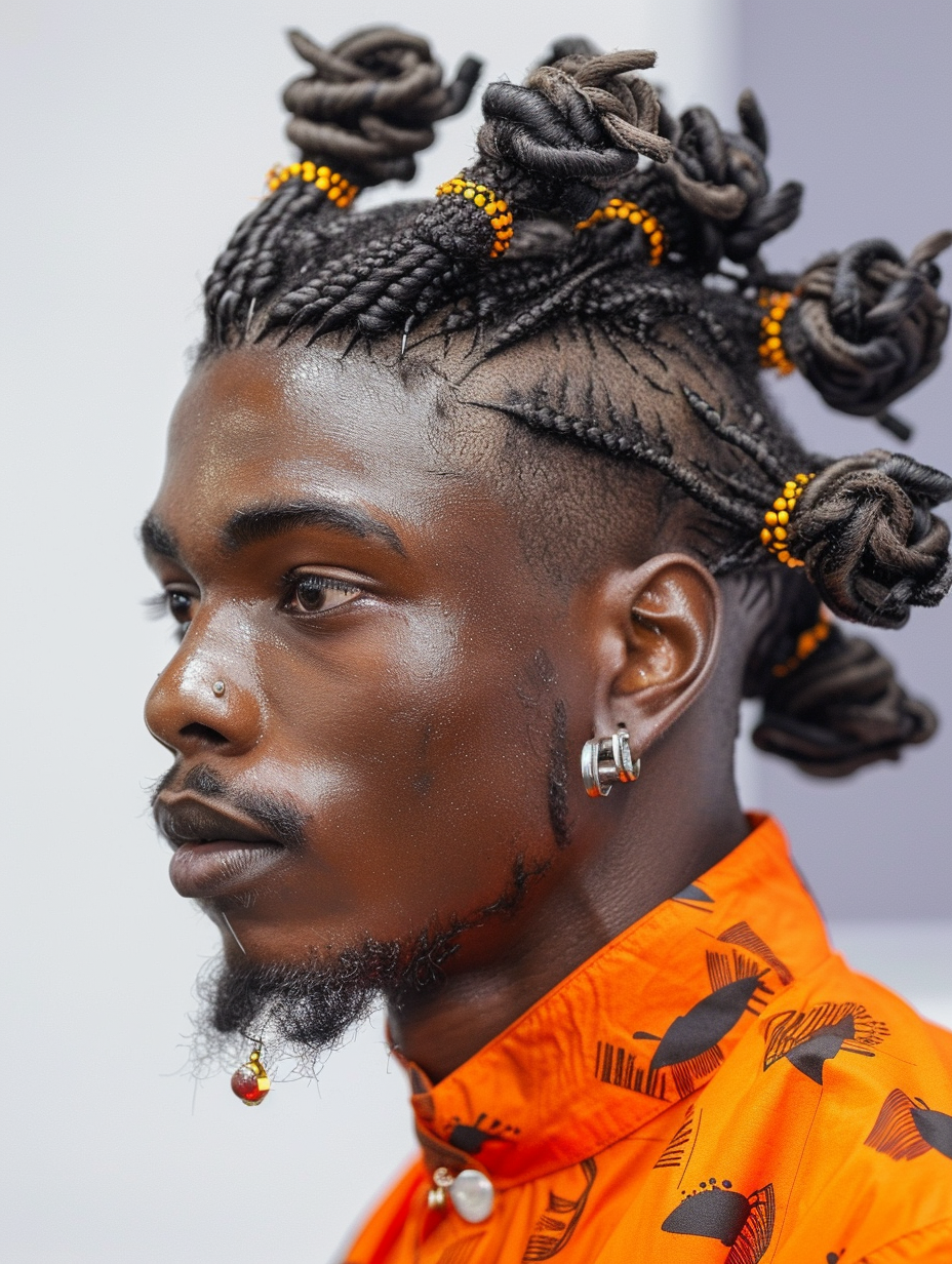Exploring 30 Creative Braid Ideas for a Black Man Featuring Cornrows ...