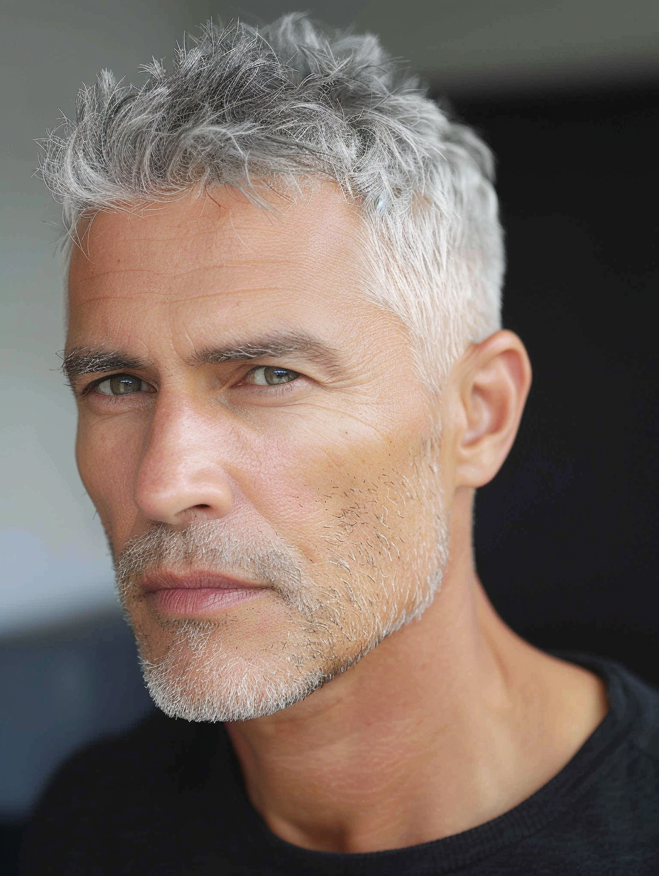 Discov36 stylish and practical older men haircuts over 50 for grey hair ...