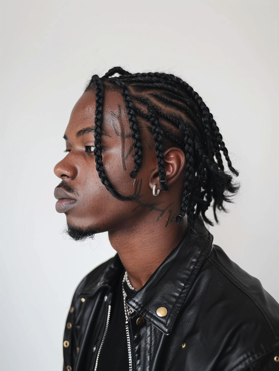 Exploring 30 Creative Braid Ideas for a Black Man Featuring Cornrows ...