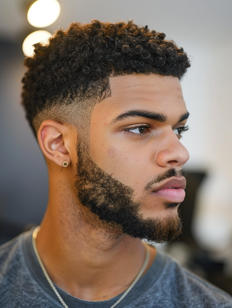 Classic Short Curly Caesar Cut