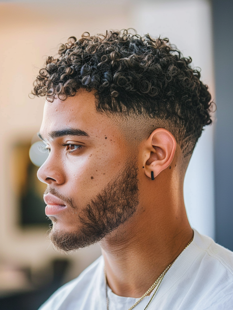 Short Curly Caesar Cut