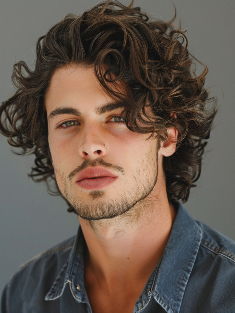 Explore 29 Wolf Cut Hairstyles Men: Long Short Mullet Korean Curly ...