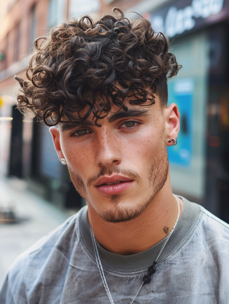 28 Textured Fringe Haircut Ideas For Men Straight Hair Men Curly Men 