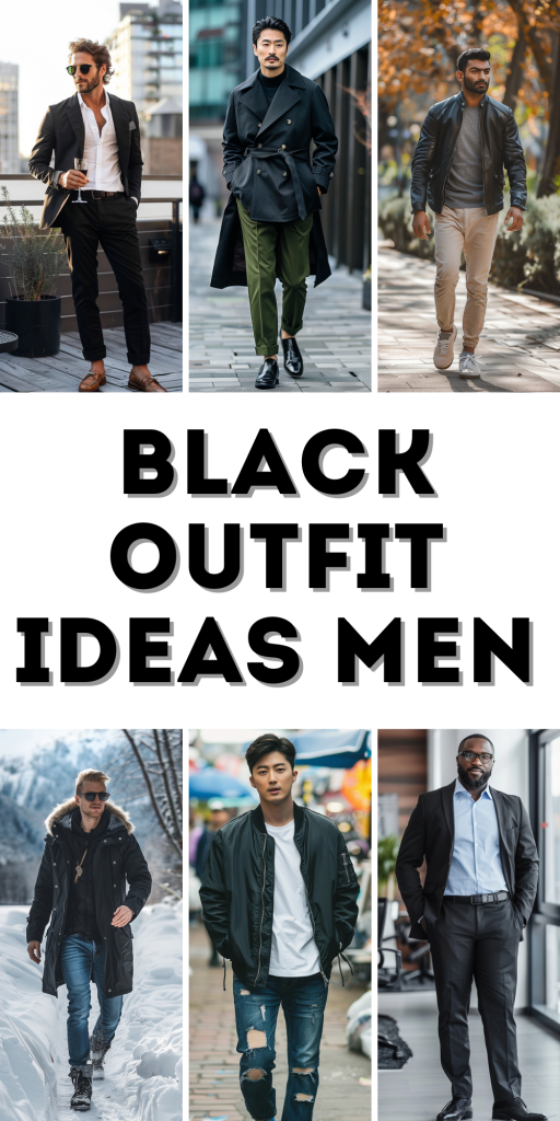 25 black outfit ideas men including casual streetwear summer and formal ...