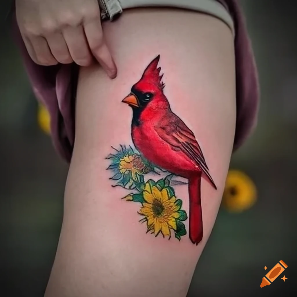 Red Cardinal Tattoo Ideas for Men and Women: Small, Simple, and ...