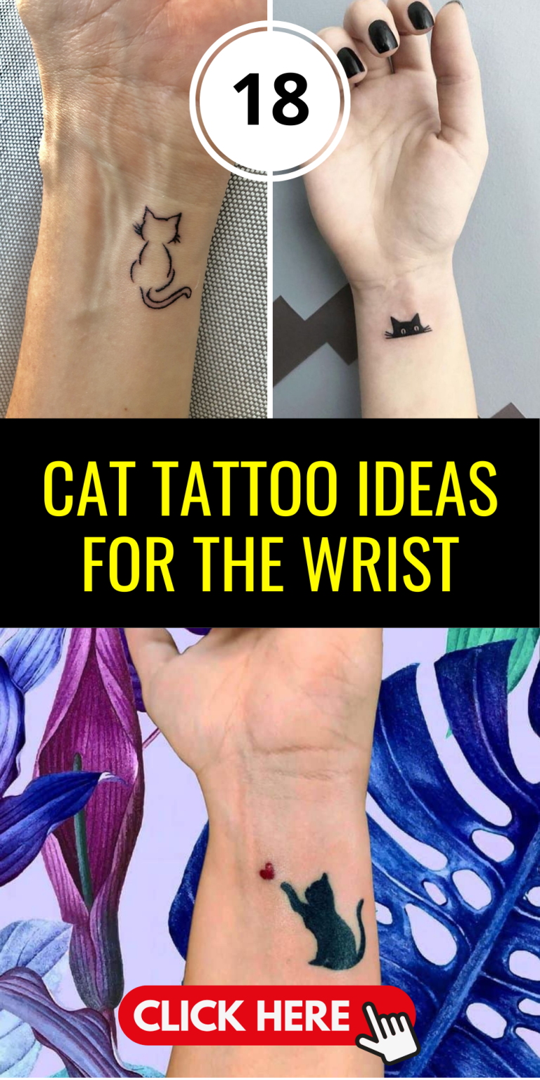 Colorful Cat Tattoo Ideas for the Wrist Perfect for Women Who Love ...