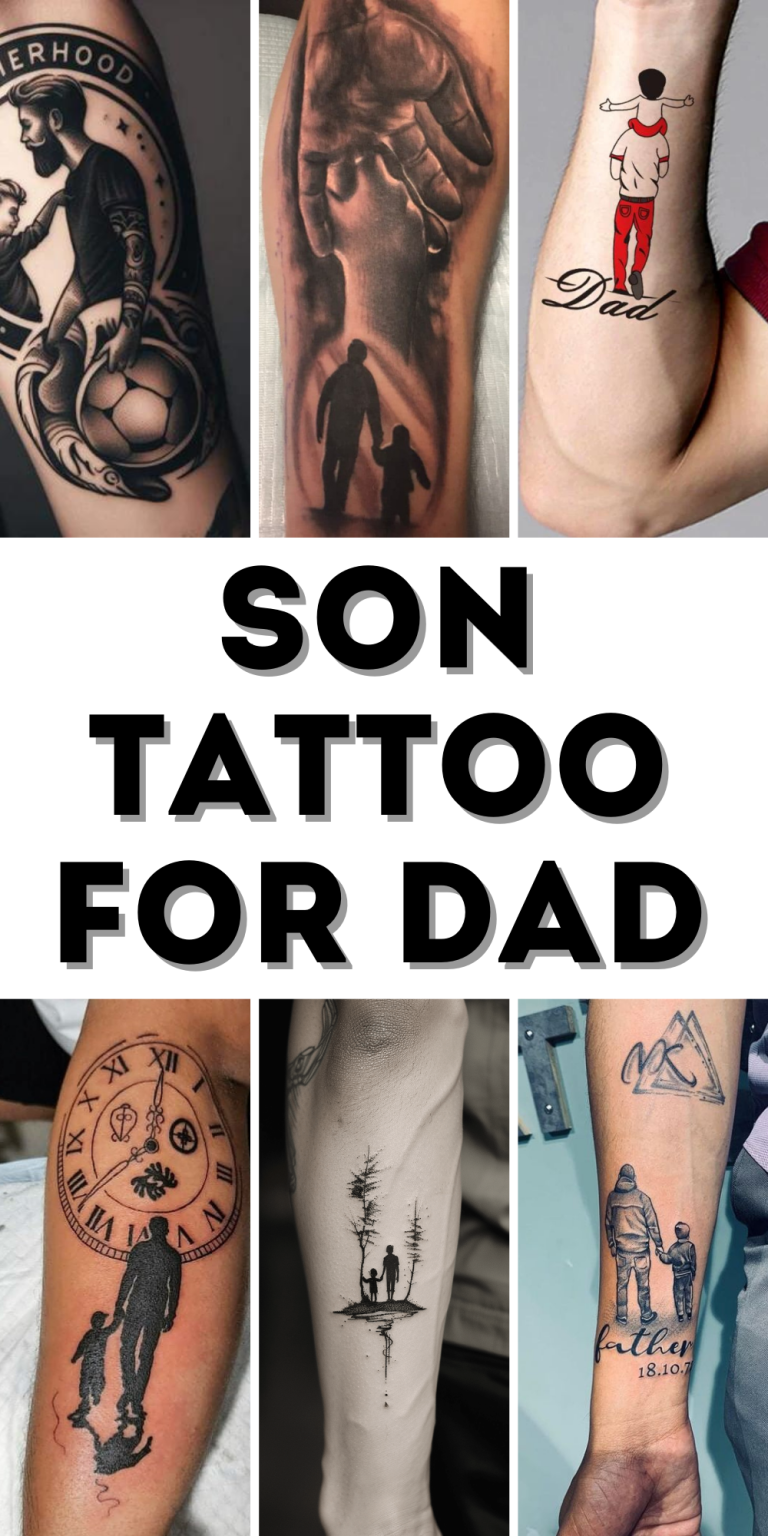 Meaningful Son Tattoo Ideas for Dad: Unique Designs for Forearm, Chest ...