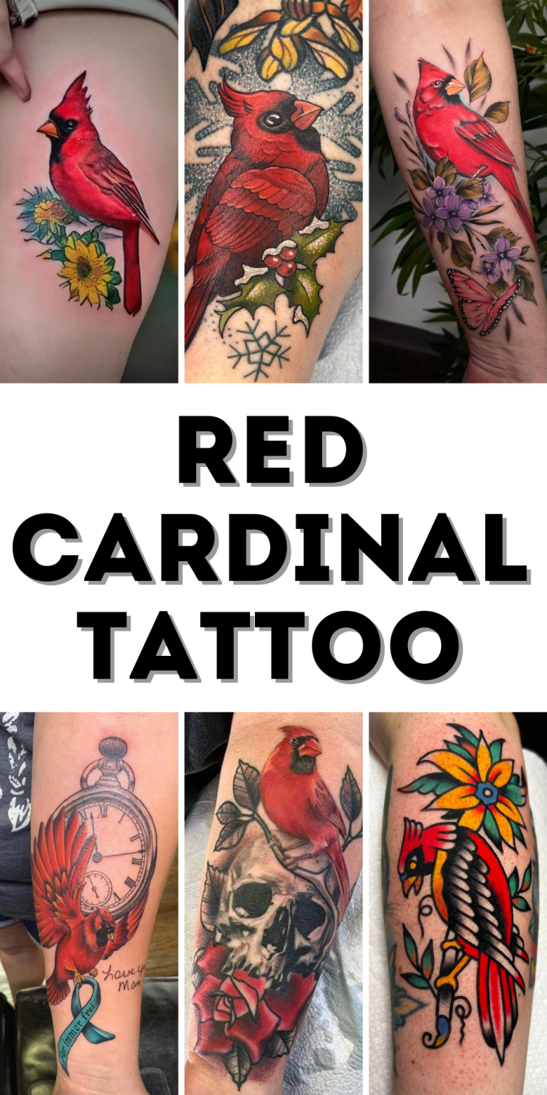 Red Cardinal Tattoo Ideas for Men and Women: Small, Simple, and ...