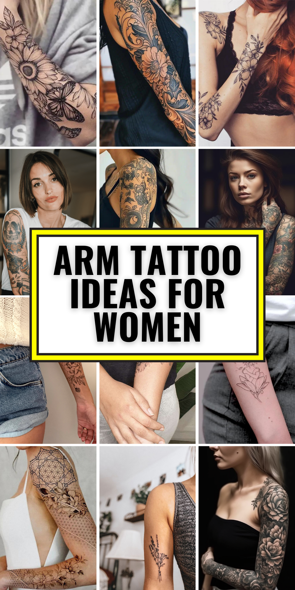Creative Arm Tattoo Ideas for Women: Unique Floral, Minimalist, and ...