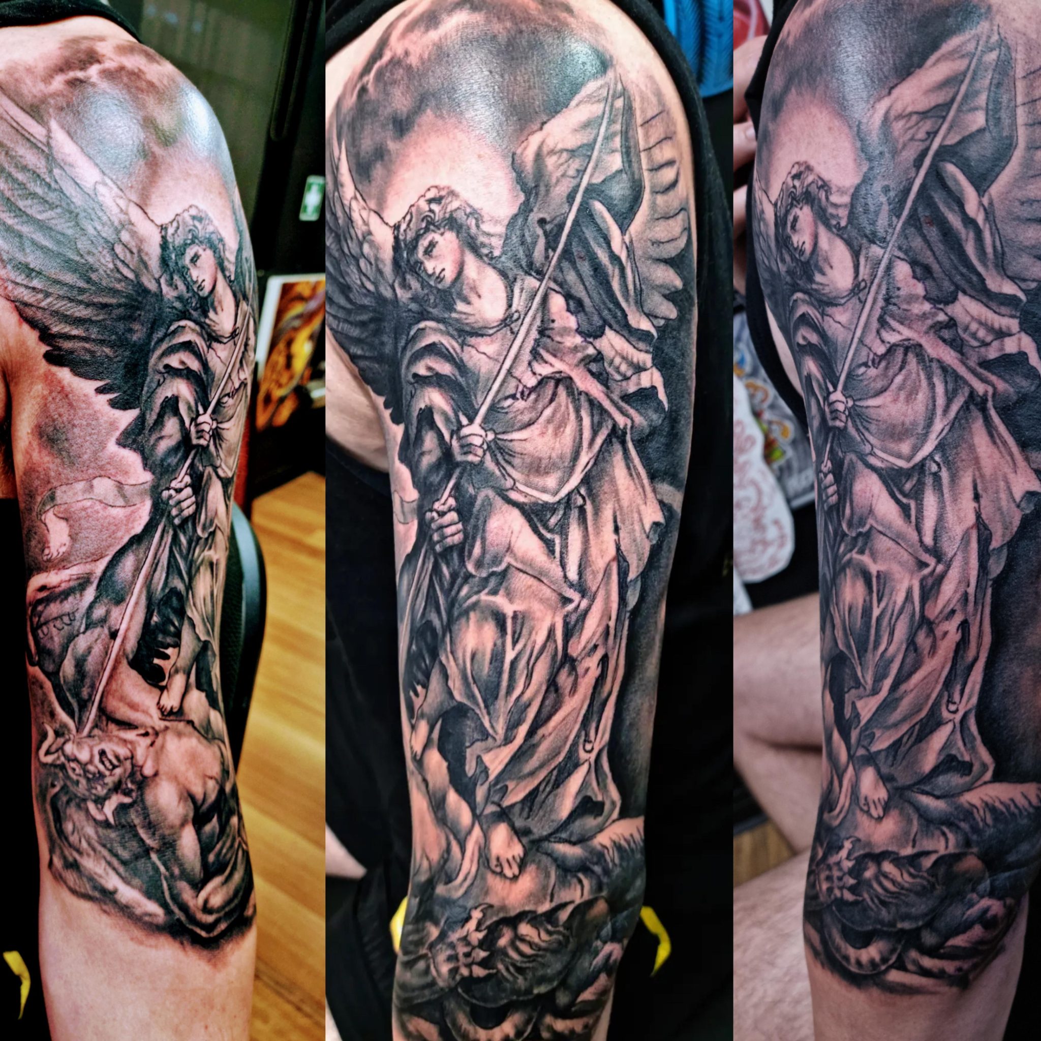 Inspiring St. Michael the Archangel Tattoo Ideas for Forearm, Back ...