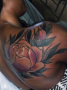 Vibrant Color Tattoo Ideas for Black Skin Featuring Floral, Portrait ...