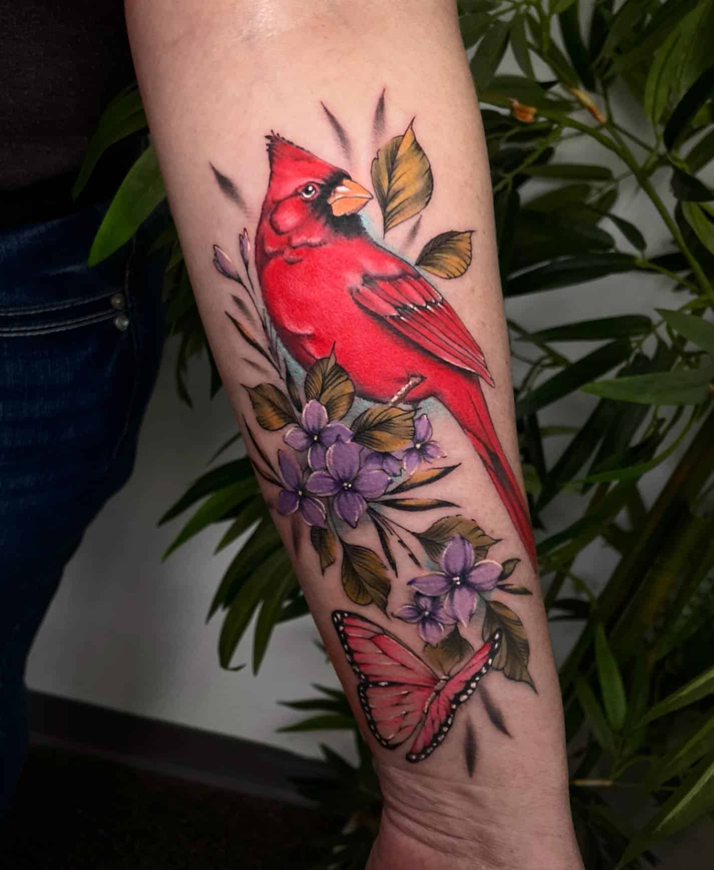 Red Cardinal Tattoo Ideas for Men and Women: Small, Simple, and ...