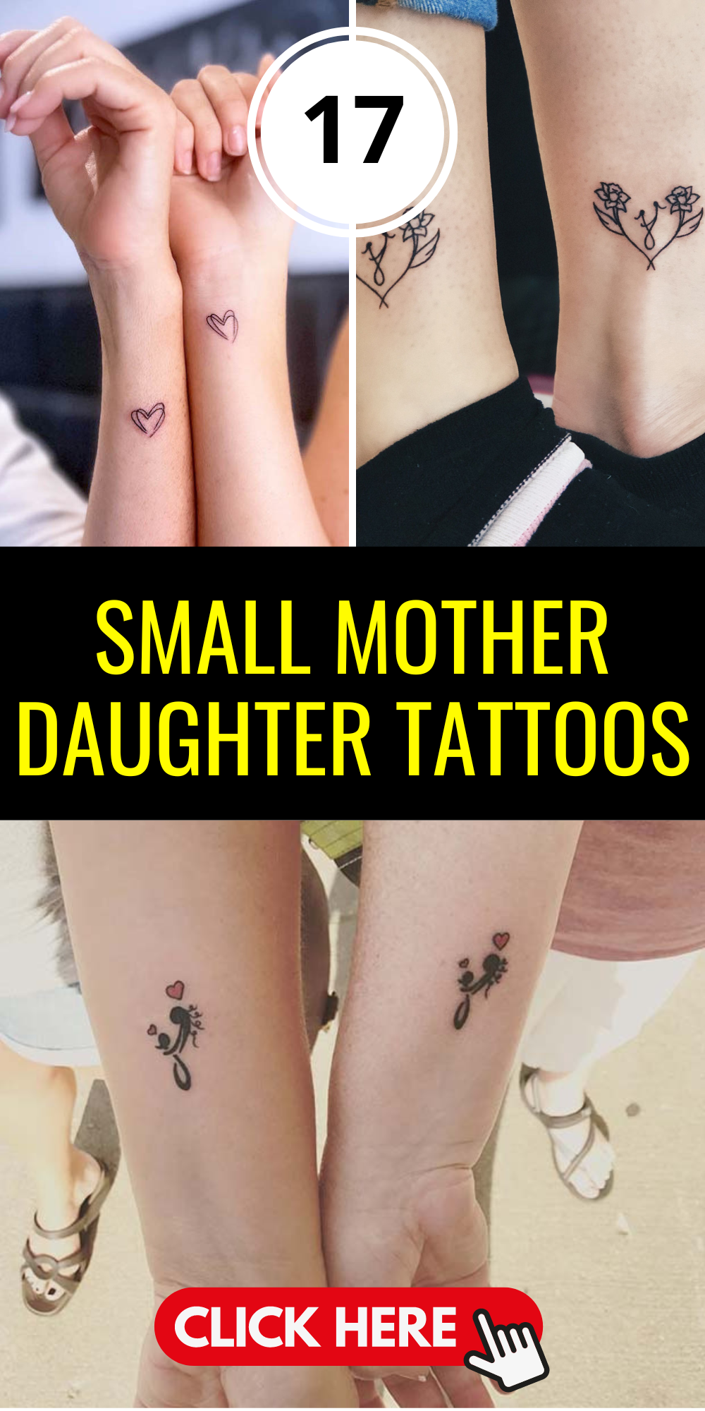 Cherished Bonds: Small Mother-Daughter Tattoos with Deep Meanings