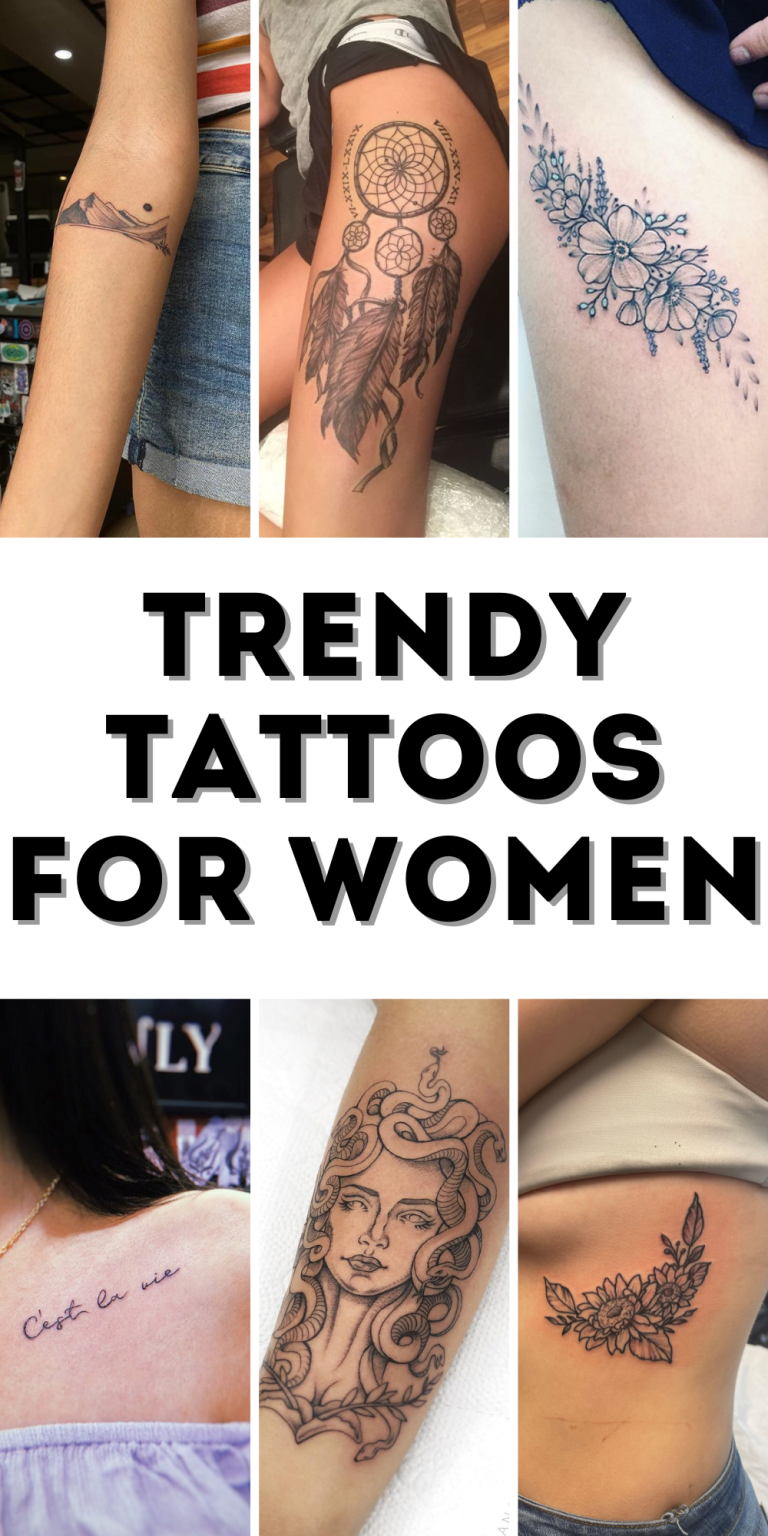 Trendy Tattoos for Women 2025: Small Designs for Arm, Hand, Chest ...