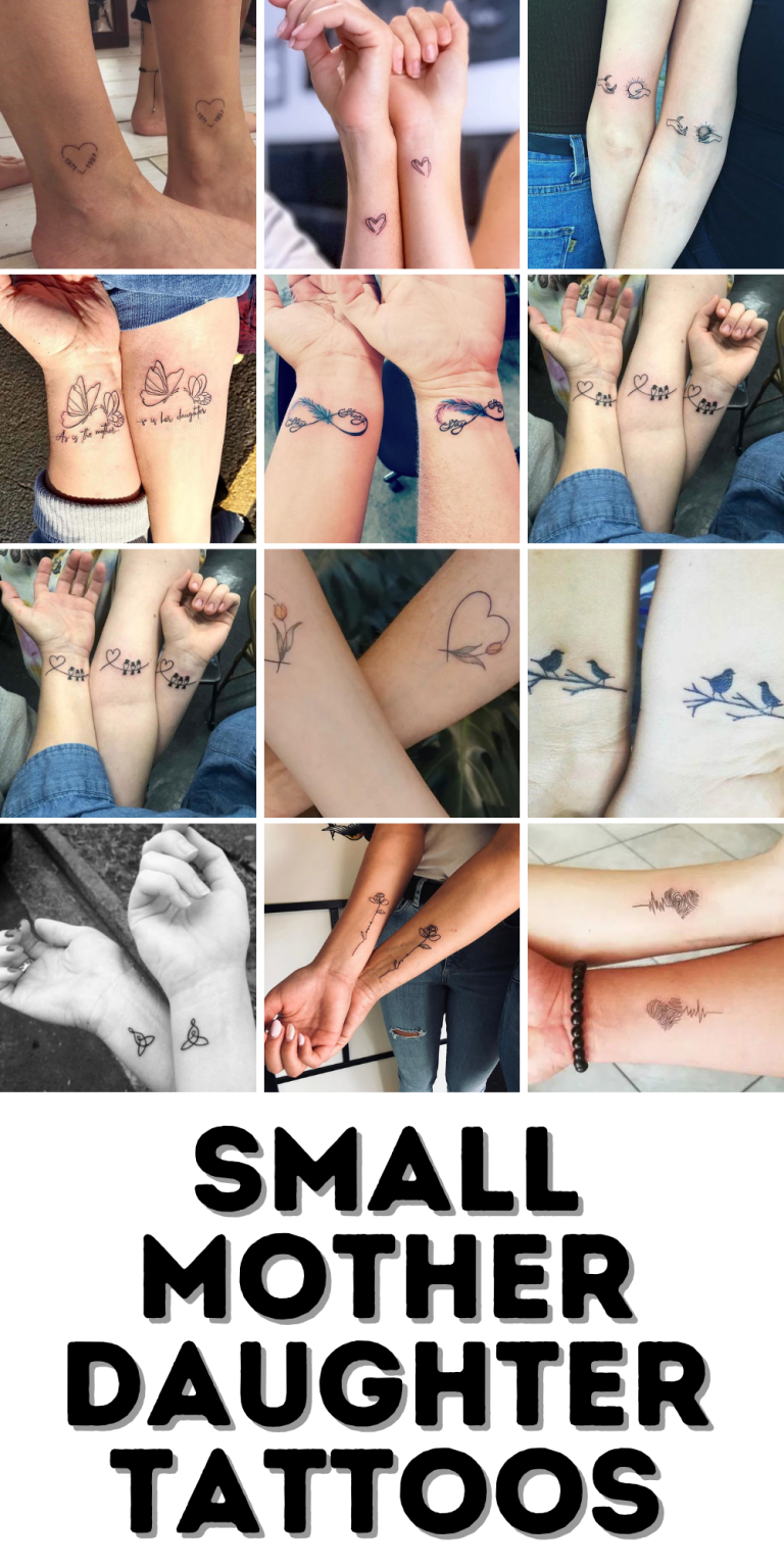 Cherished Bonds: Small Mother-Daughter Tattoos with Deep Meanings