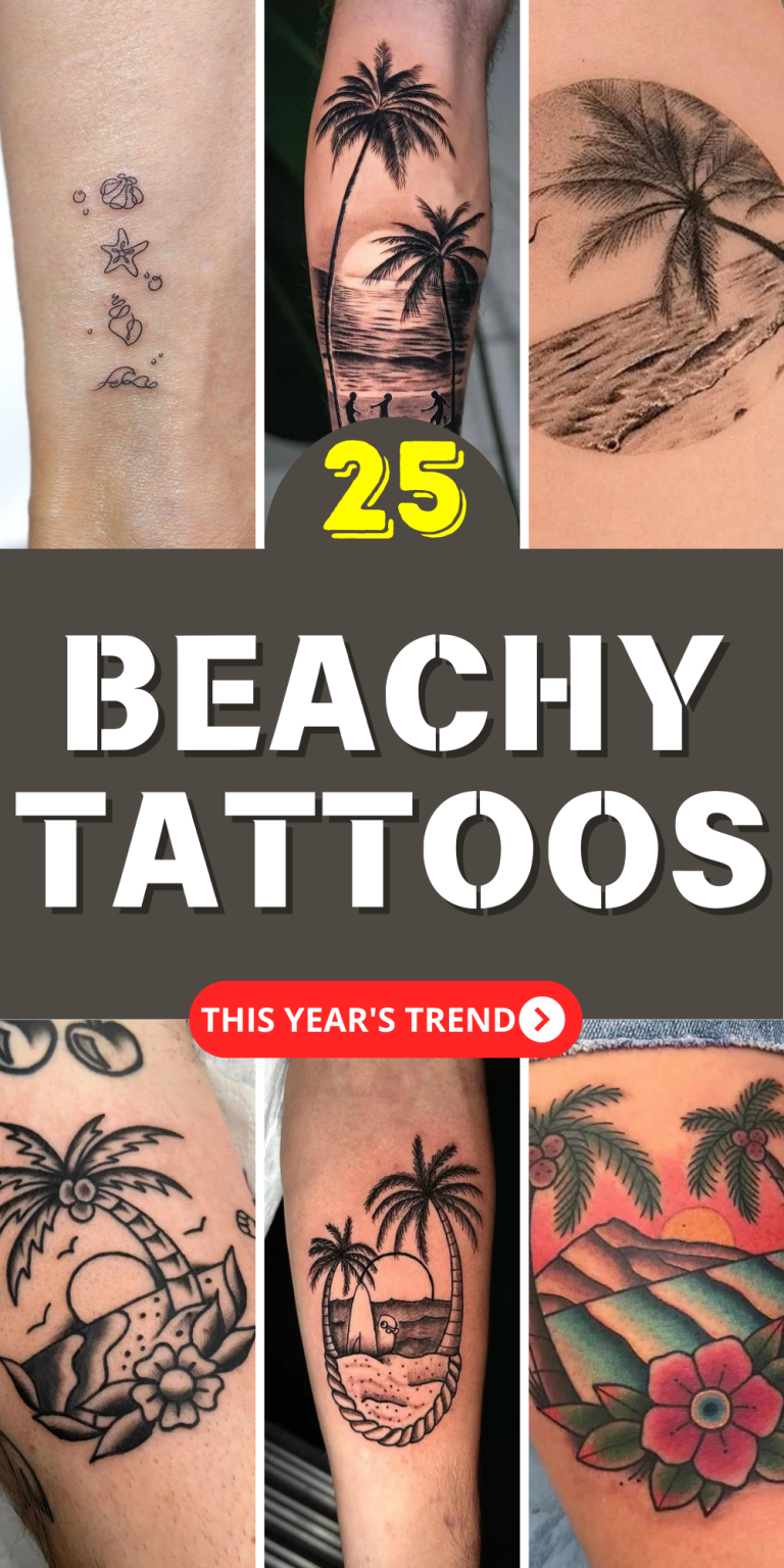 Beachy Tattoos for Men and Women Small, Simple, and Cute Summer