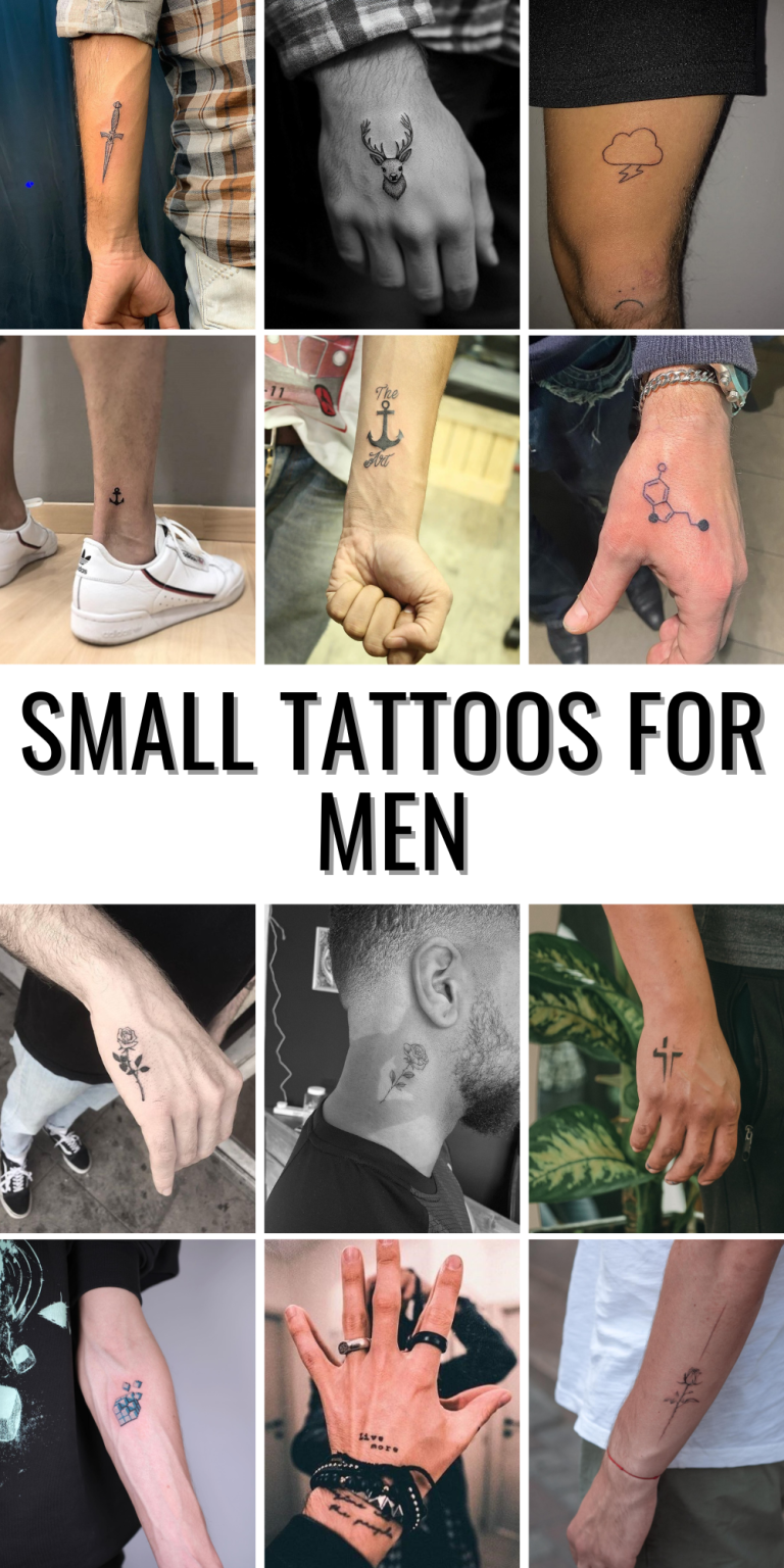 Cool small tattoo ideas for men with meaningful and unique designs for ...