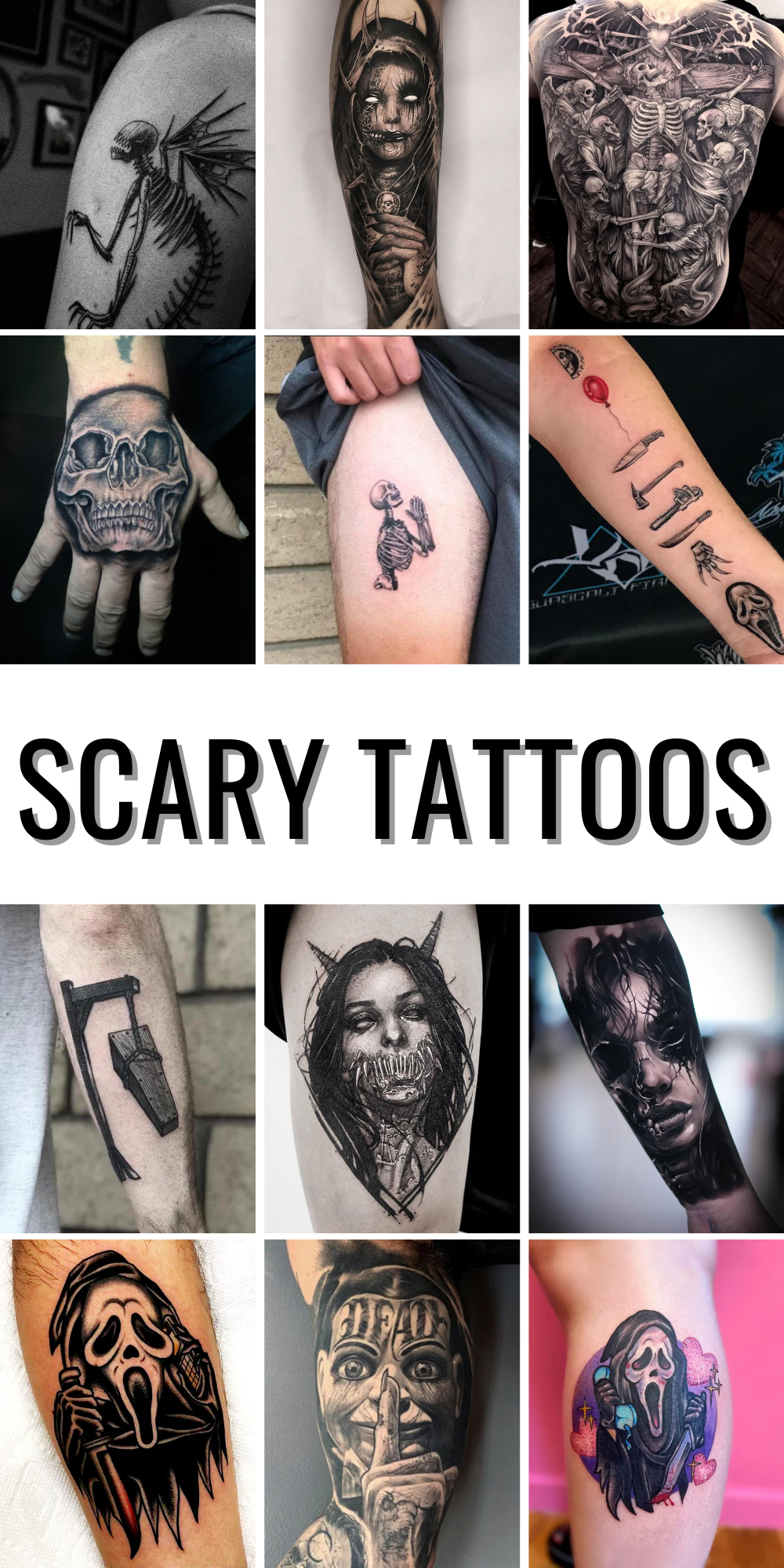 Dark Art Tattoo Ideas for Men and Women: Haunting Designs from Skulls ...