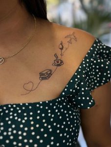 Beautiful Clavicle Tattoo Ideas for Women and Men: Floral, Minimal, and