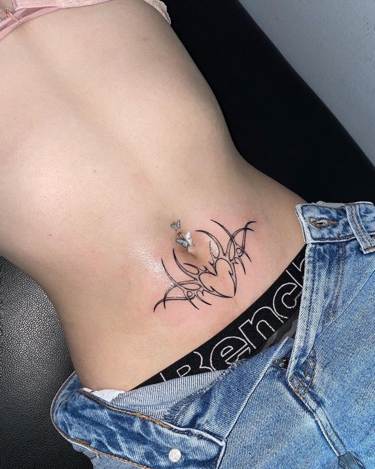Bold Lower Stomach Tattoos for Men and Women: Unique Ideas, Designs ...