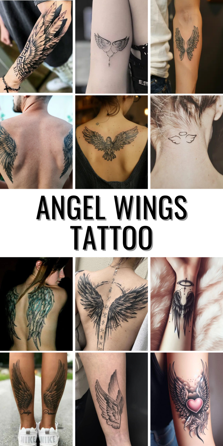 Angel Wings Tattoo Ideas: Symbolic Designs for Back, Forearm, Shoulders ...