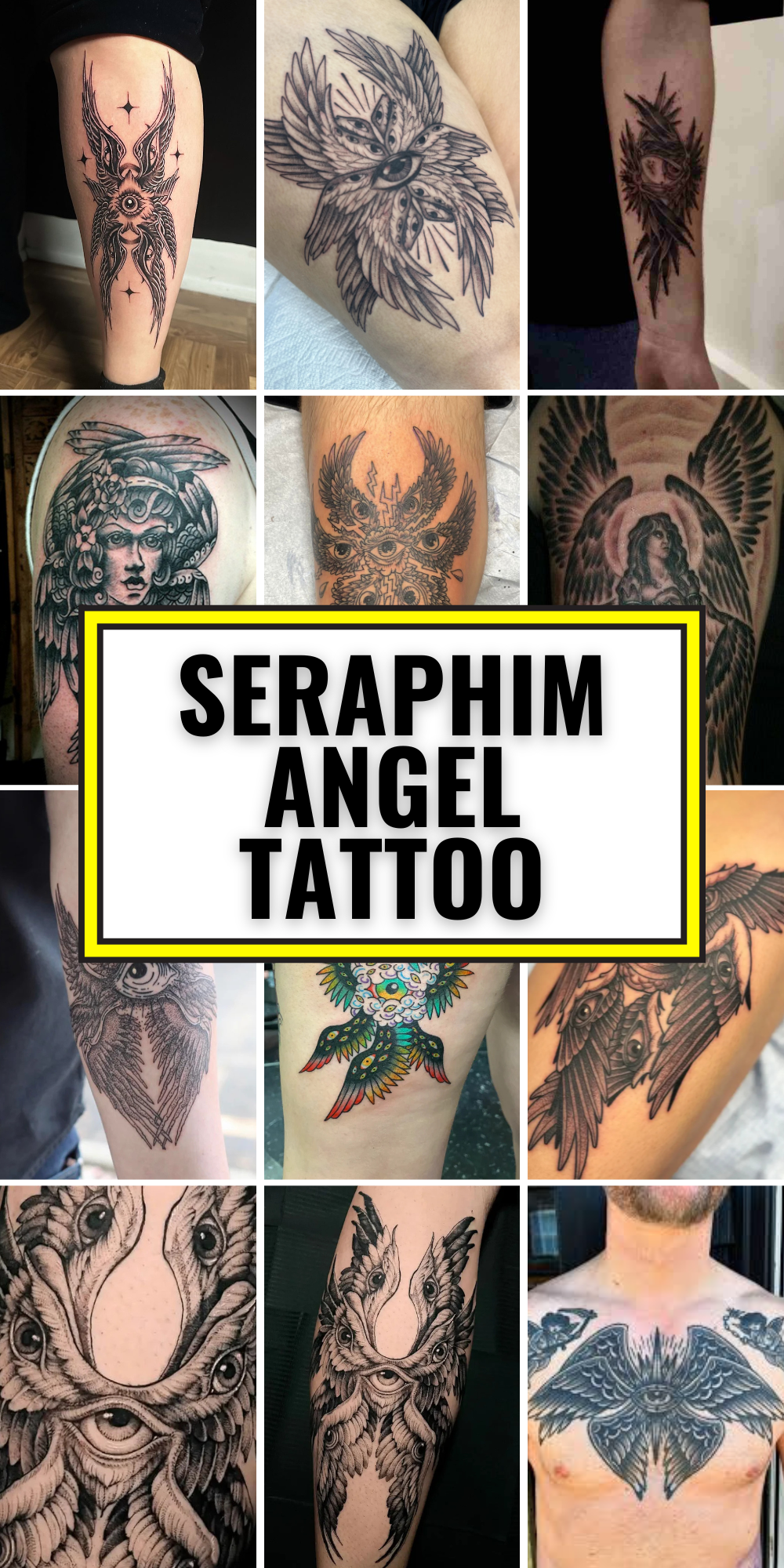 Seraphim Angel Tattoo Designs and Meanings: Detailed Art Descriptions ...