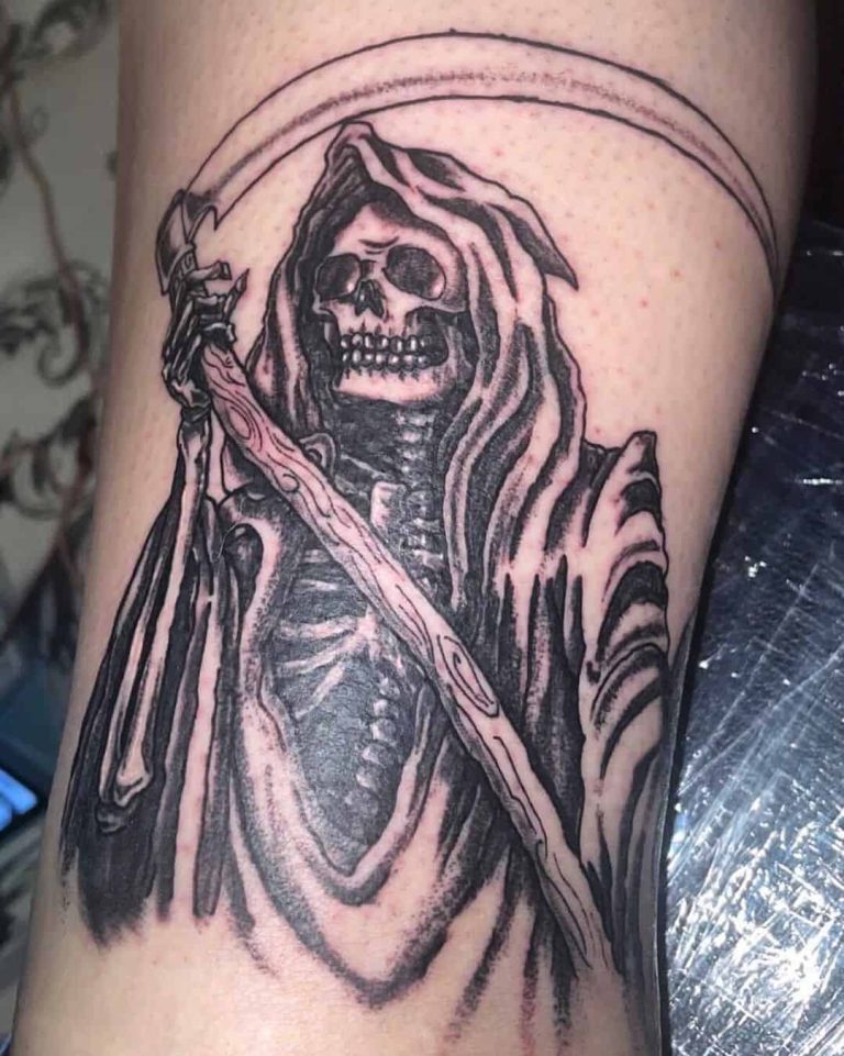 Grim Reaper Tattoo Ideas: Traditional Realistic and Feminine Designs