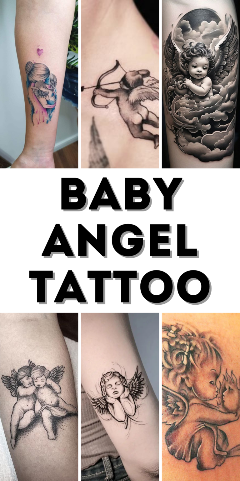 Baby Angel Tattoo Ideas for Men and Women: Designs, Sketches, and ...