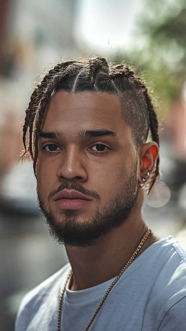 25 Cornrow Hairstyles For Men 2025 With Fade, High Top, Twists, Bun ...