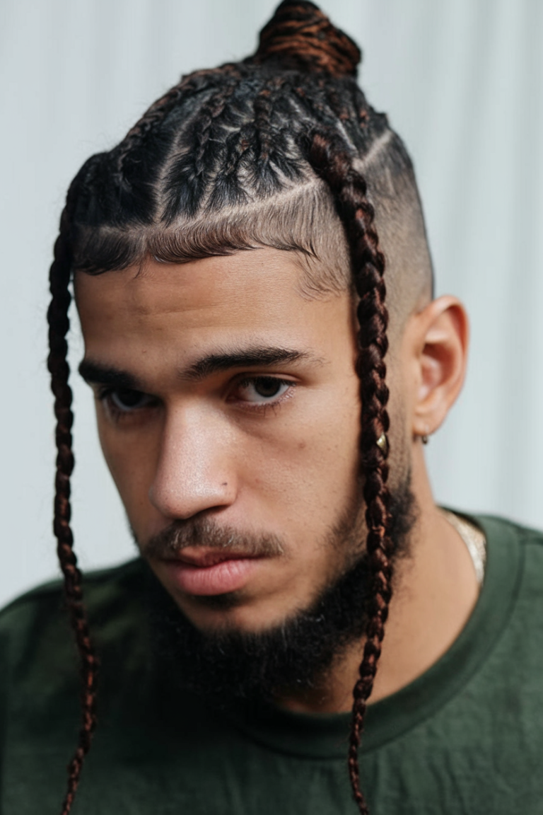 25 Cornrow Hairstyles For Men 2025 With Fade, High Top, Twists, Bun ...