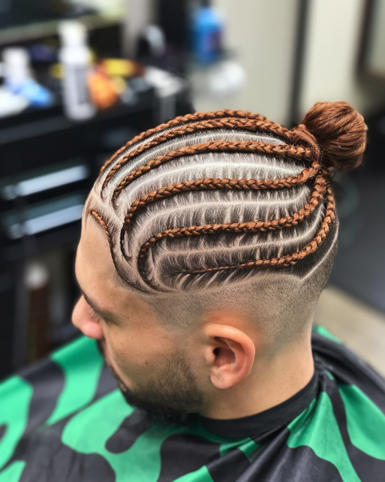 25 Cornrow Hairstyles For Men 2025 With Fade, High Top, Twists, Bun ...
