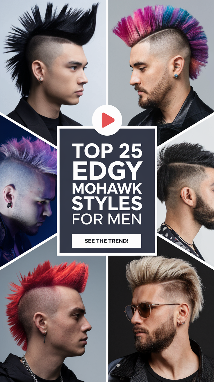 25 Bold Mohawk Hairstyles For Men 2025: Faded, Punk, Twists, Braids And ...