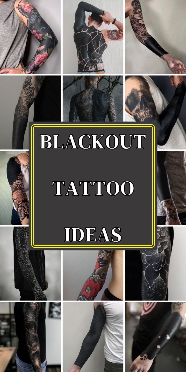 21 Blackout Tattoo Ideas 2025: Full Body, Forearm, Arm, Shoulder With ...