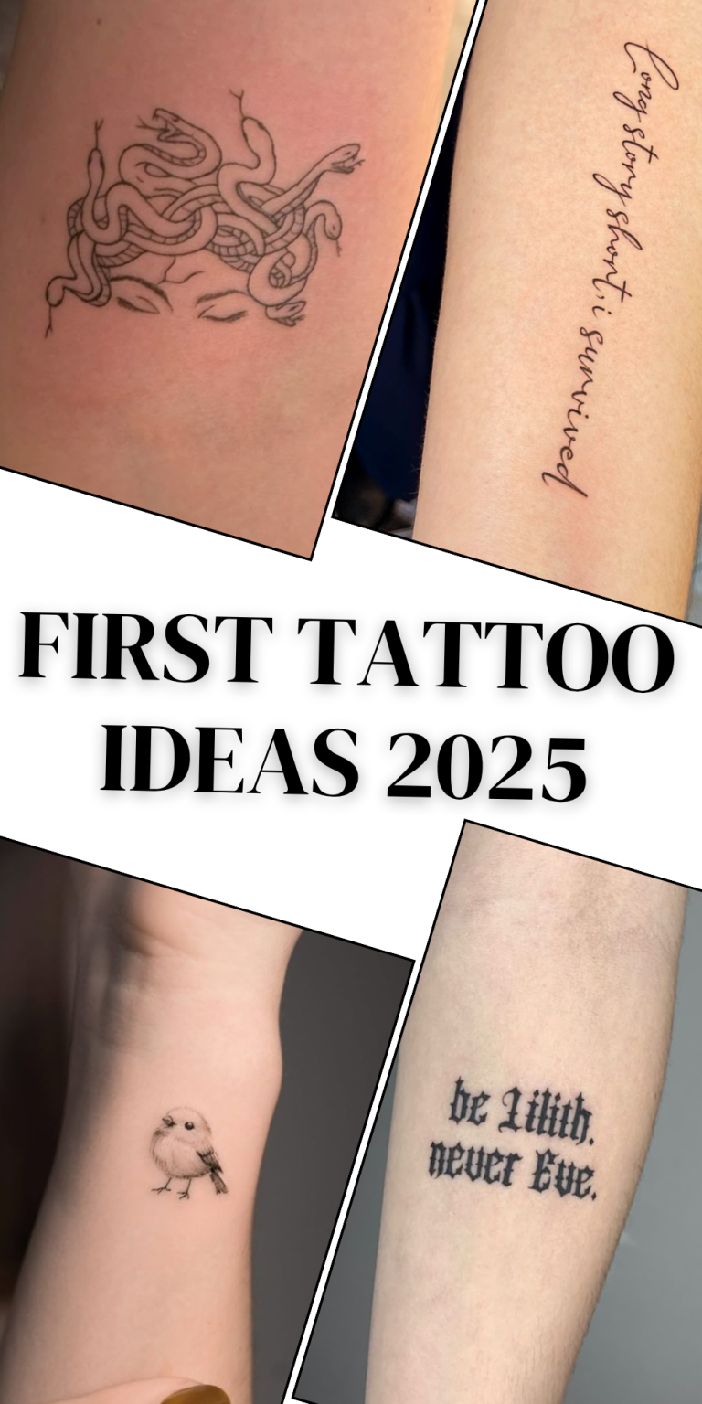 25 First Tattoo Ideas 2025 for Women That Are Small Simple, Unique ...