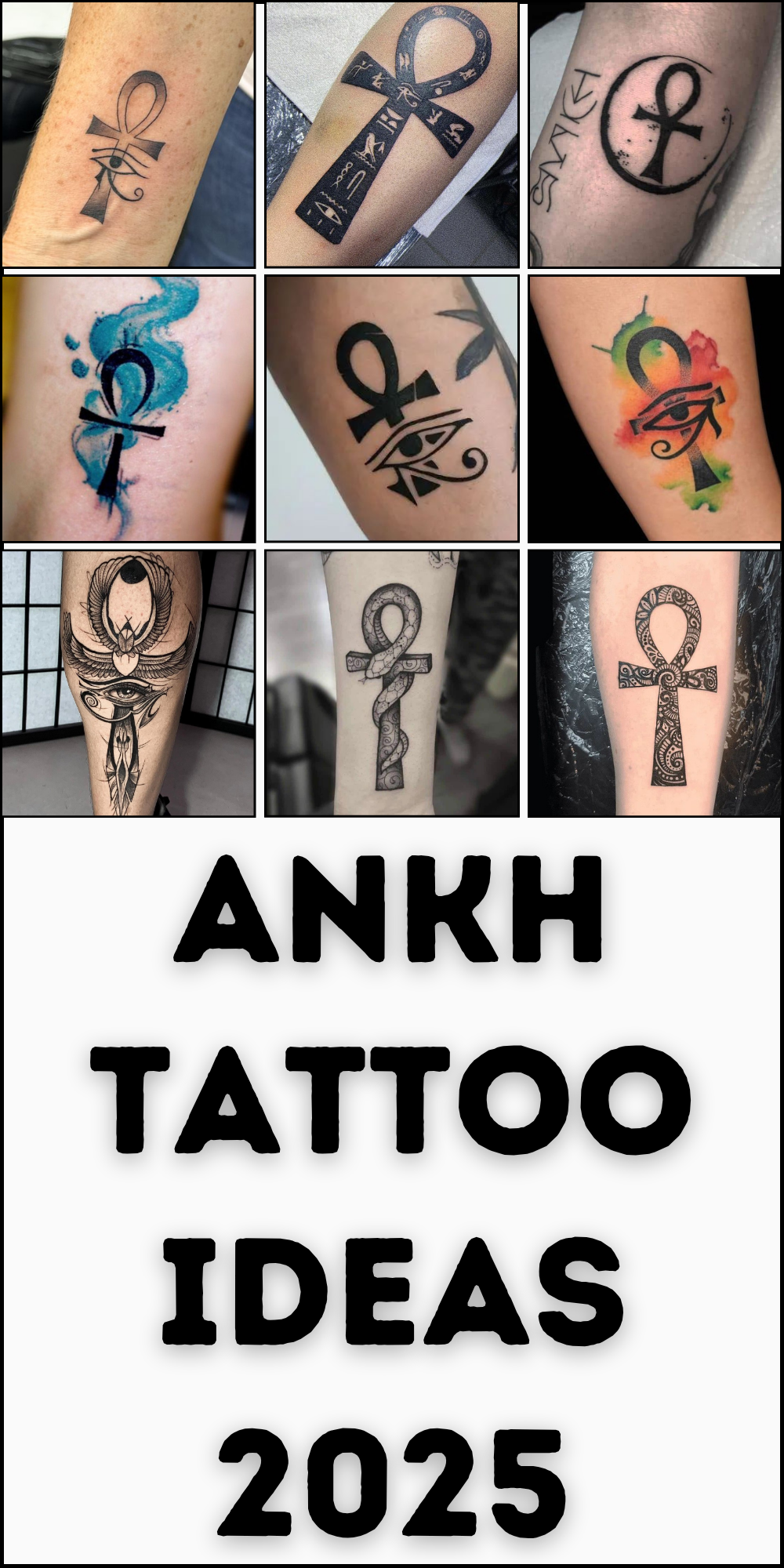 23 Ankh Tattoo Ideas 2025 for Women That Are Bold, Stylish, and Full of ...