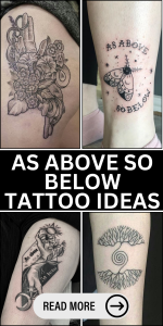 21 As Above So Below Tattoo Ideas With Deep Meaning And Stylish Design 