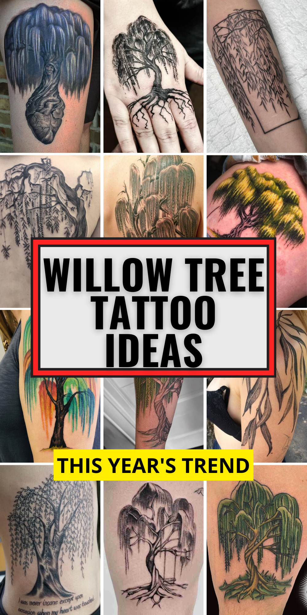 25 Willow Tree Tattoo Ideas: Meaningful Designs for Women and Men