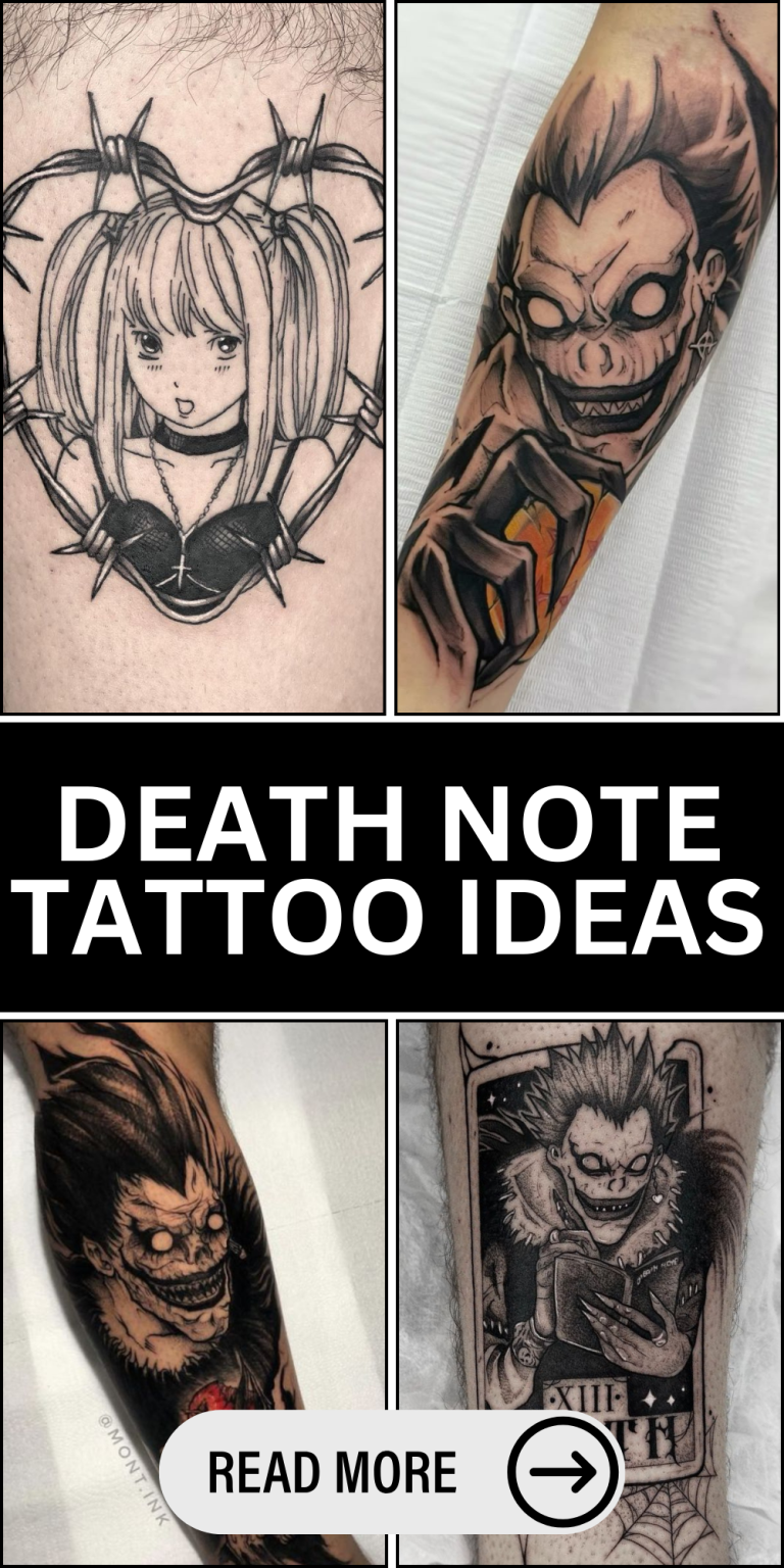 25 Death Note Tattoo Ideas for Bold, Stylish Anime Fans