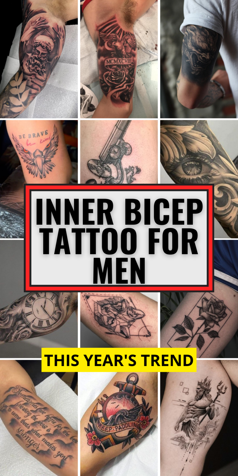 25 Inner Bicep Tattoo Ideas for Men – Unique, Meaningful & Stylish